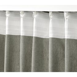 Draperii cu cordon Ikea Lenda 140x250 (Gri deschis-verde) Thumb