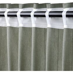 Draperii cu cordon Ikea Lenda 140x250 (Gri deschis-verde) Thumb
