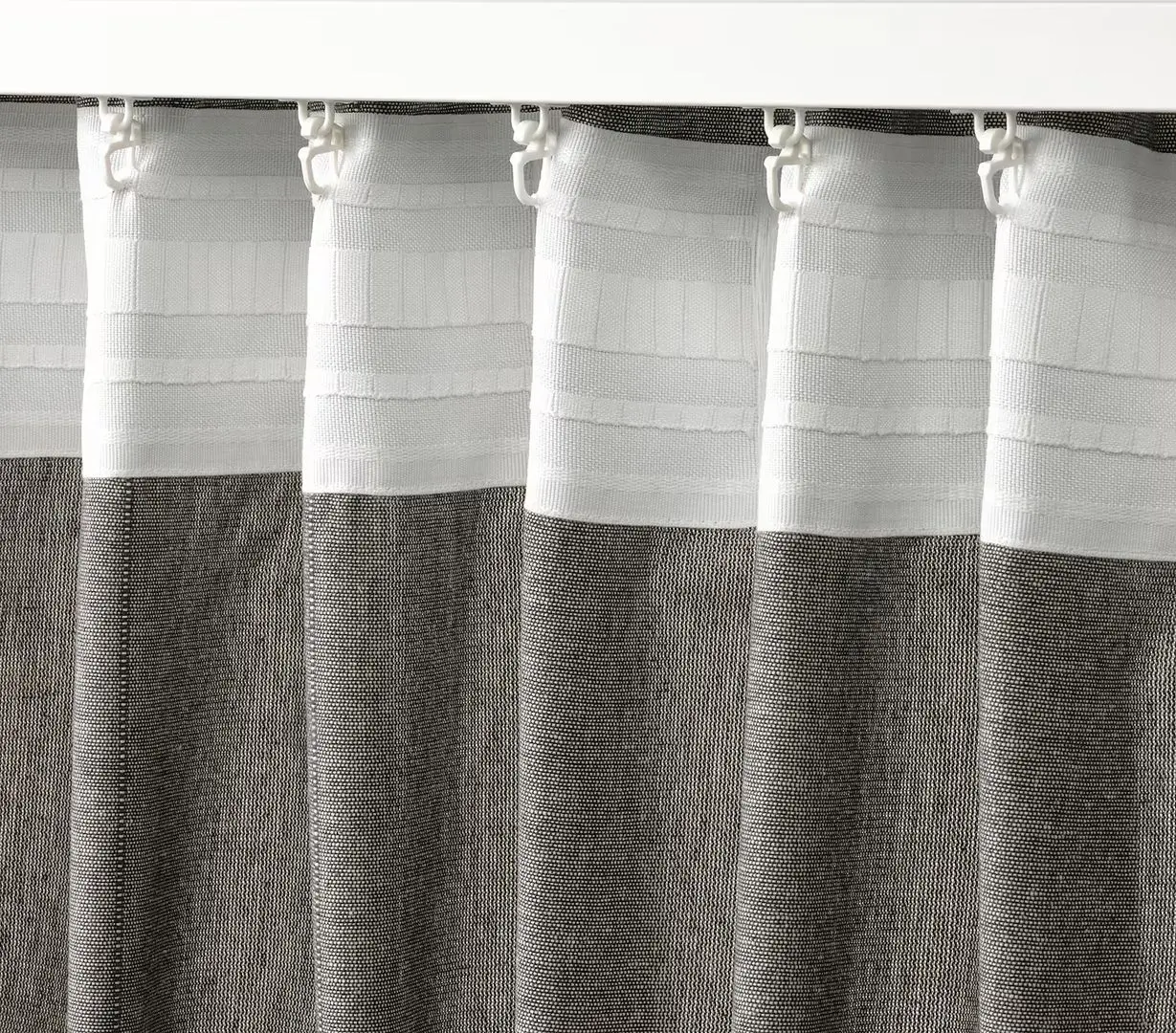 Draperii cu cordon Ikea Lenda 140x250 (Gri inchis)