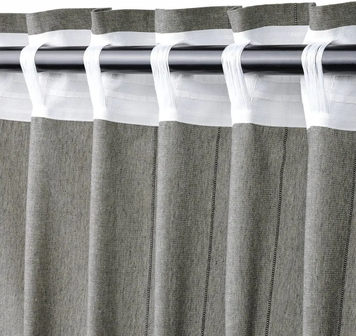 Draperii cu cordon Ikea Lenda 140x250 (Gri inchis)