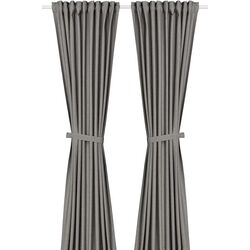 Draperii cu cordon Ikea Lenda 140x250 (Gri inchis)