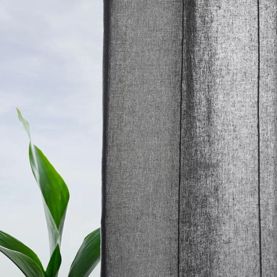 Draperii cu cordon Ikea Lenda 140x250 (Gri inchis)