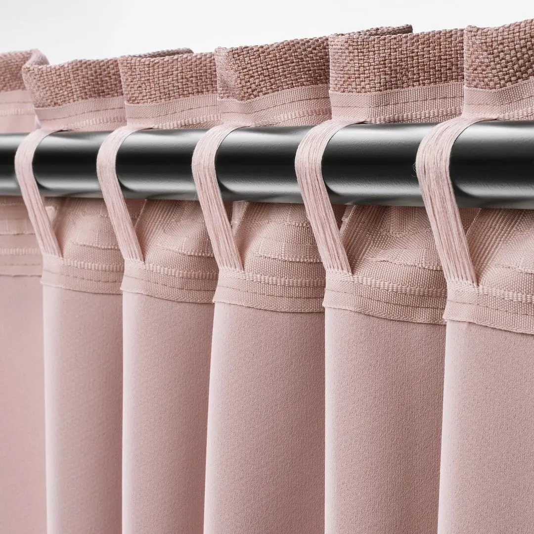 Шторы затемняющие Ikea Annakajsa 145x300 (Розовый) - 2