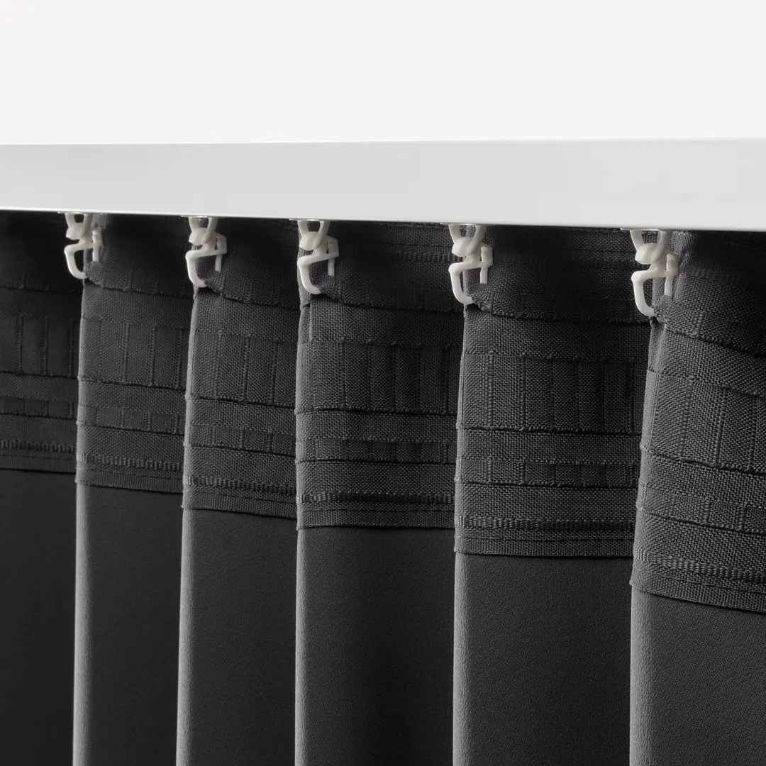 Шторы затемняющие Ikea Annakajsa 145x300 (Серый) - 2