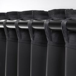 Шторы затемняющие Ikea Annakajsa 145x300 (Серый) Thumb