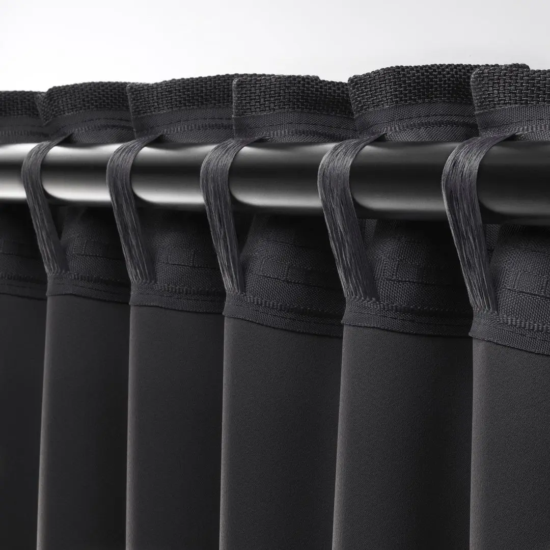 Шторы затемняющие Ikea Annakajsa 145x300 (Серый) - 3