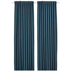 Шторы затемняющие Ikea Annakajsa 145x300 (Синий)