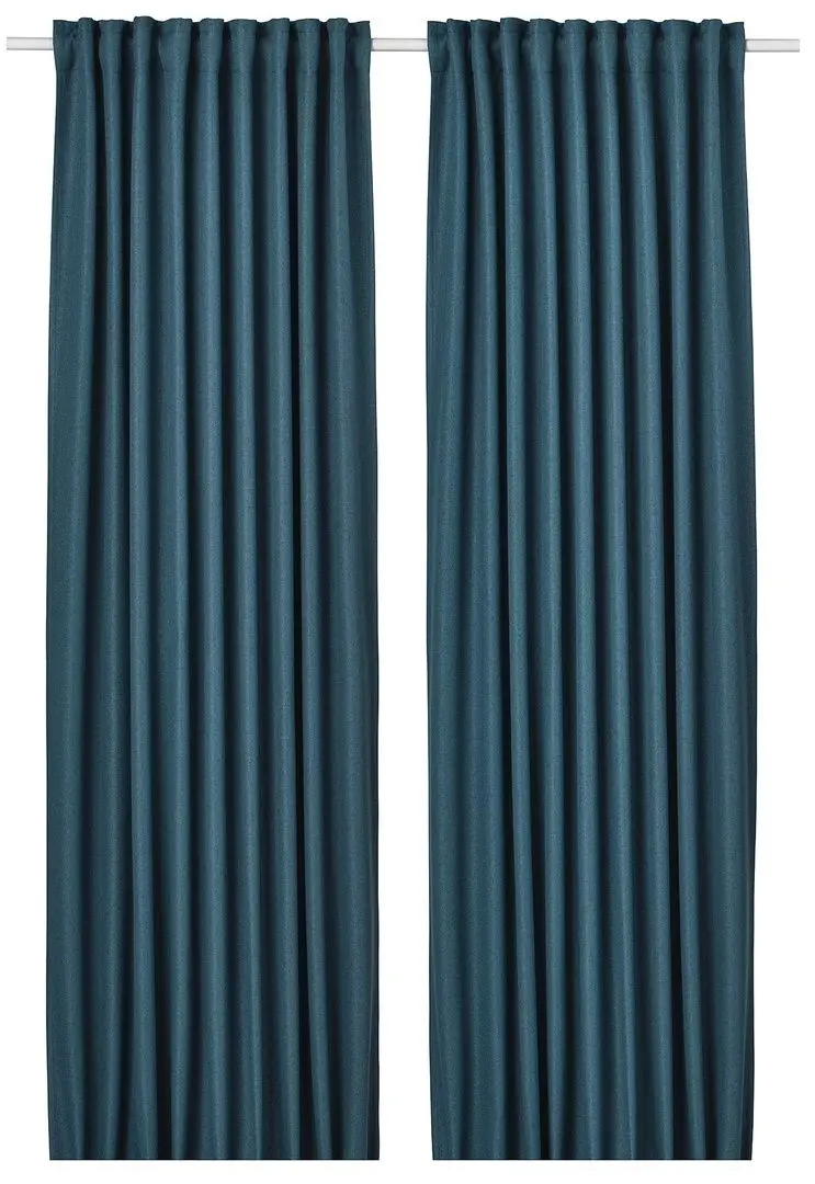 Шторы затемняющие Ikea Annakajsa 145x300 (Синий)