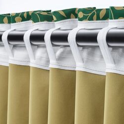 Шторы затемняющие Ikea Blabarsmott 145x300 (Зеленый) Thumb