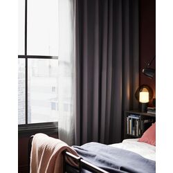 Шторы затемняющие Ikea Hilleborg 145x300 (Серый) Thumb