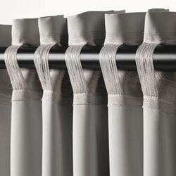 Шторы затемняющие Ikea Majgull 145x300 (Серый) Thumb