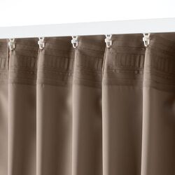 Шторы затемняющие Ikea Majgull 145x300 (Серый/Коричневый) Thumb