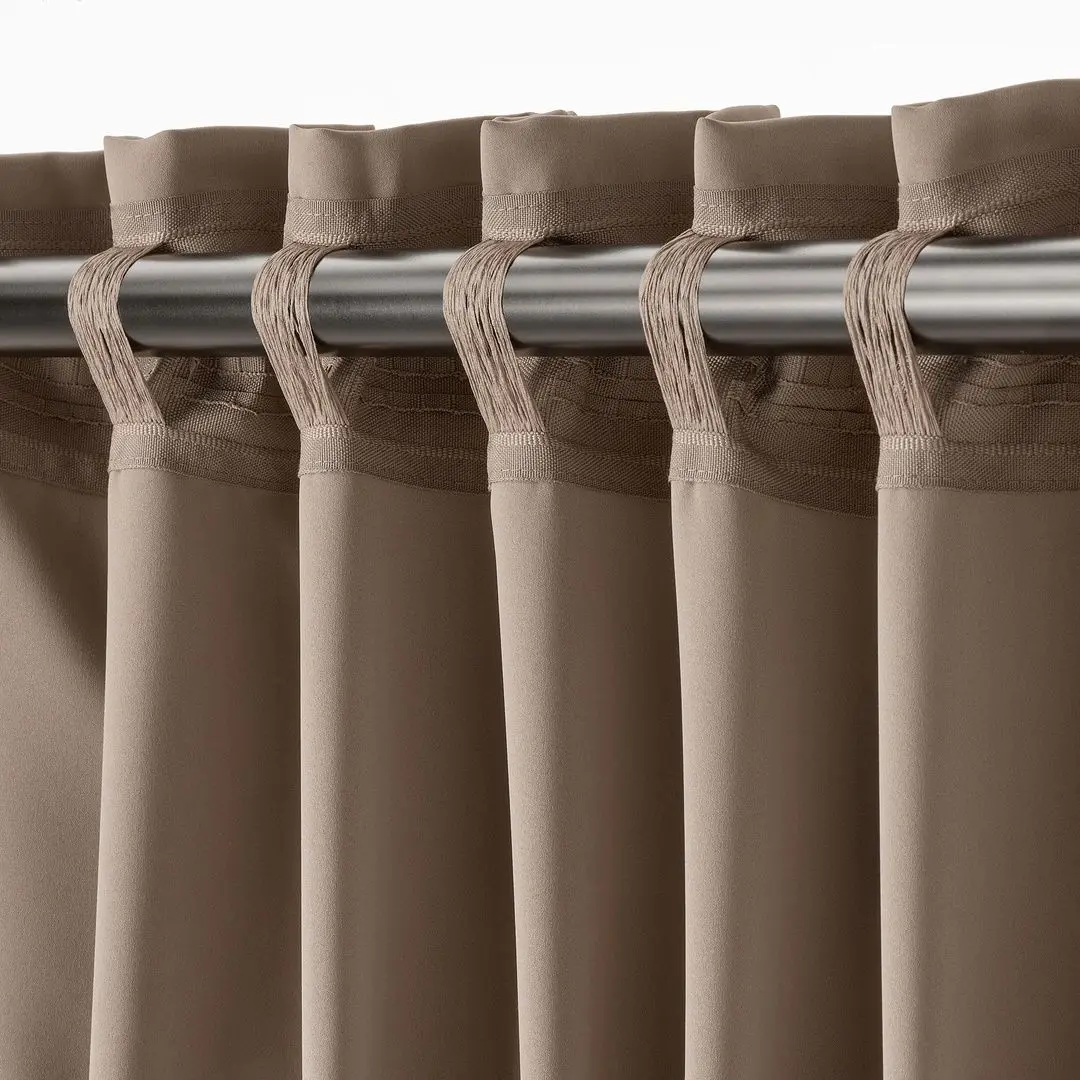 Шторы затемняющие Ikea Majgull 145x300 (Серый/Коричневый) - 3