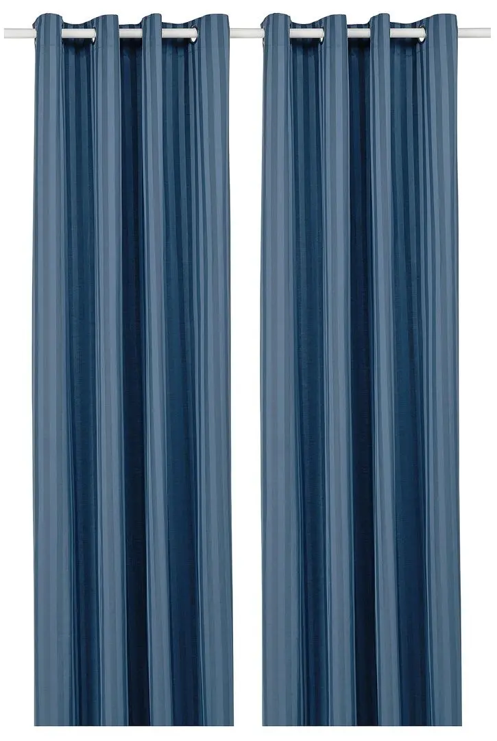 Шторы затемняющие Ikea Majrid 145x300 (Синий)