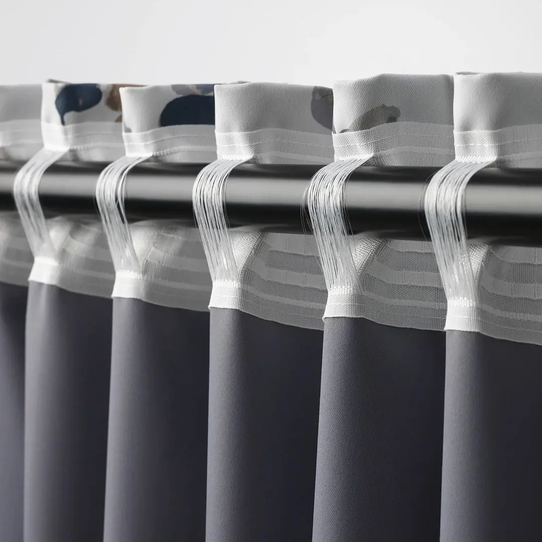 Шторы затемняющие Ikea Pialotta 145x300 (Светло-бежевый/Цветы) - 3