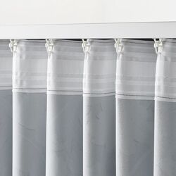 Шторы затемняющие Ikea Rosenmott 145x300 (Черный/С цветочным орнаментом) Thumb