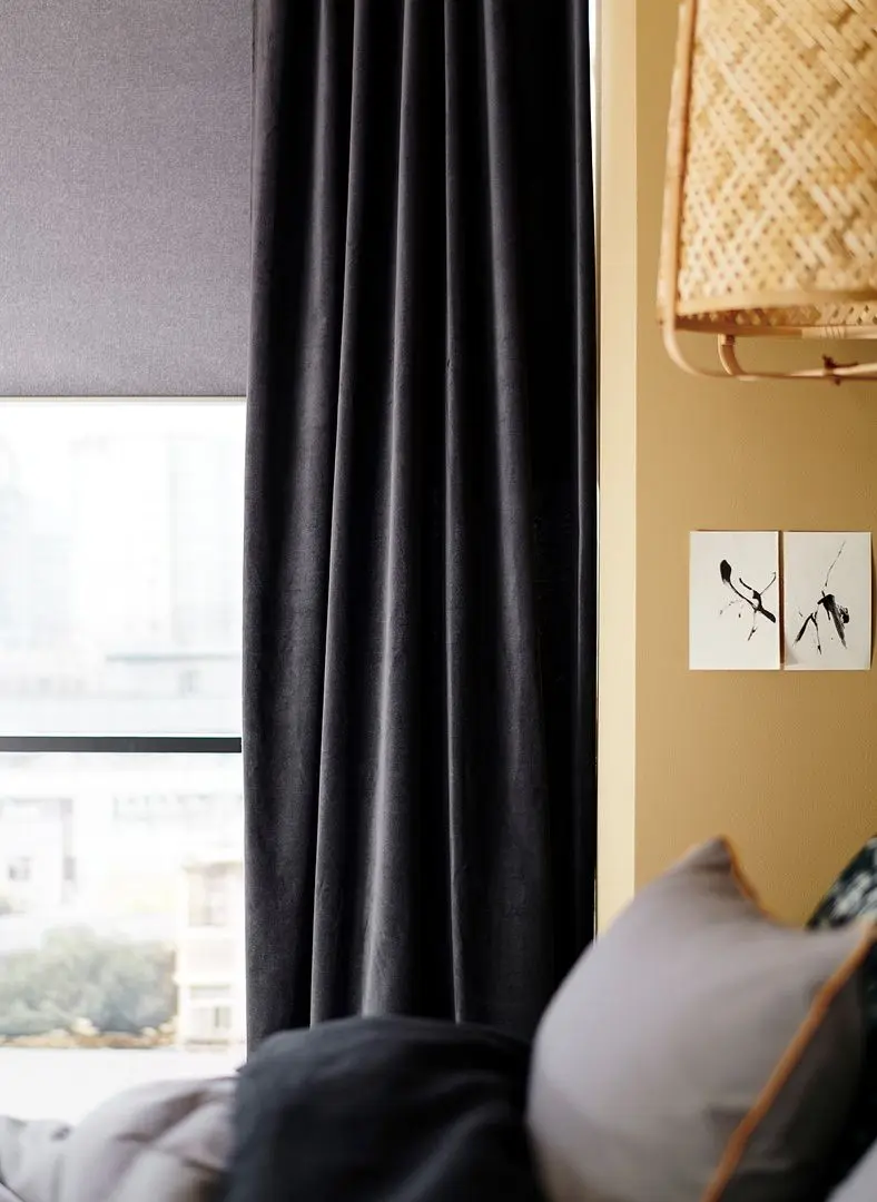 Шторы затемняющие Ikea Sanela 140x300 (Темно-серый) - 5