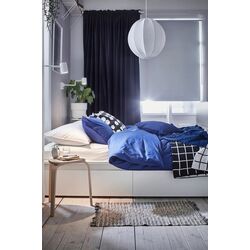 Шторы затемняющие Ikea Sanela 140x300 (Темно-синий) Thumb