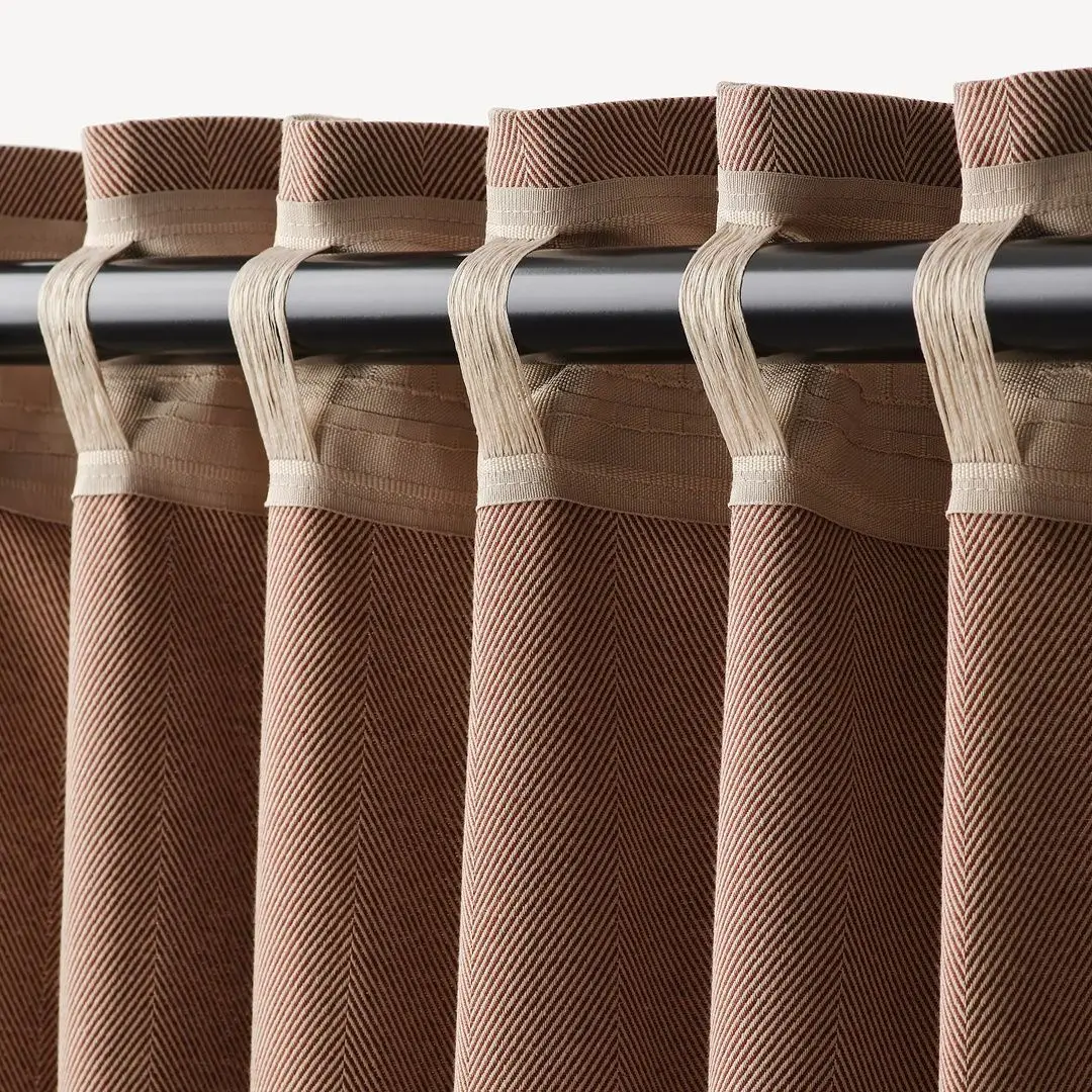 Шторы затемняющие Ikea Tibast 145x300 (Темно-красный) - 3