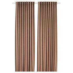 Шторы затемняющие Ikea Tibast 145x300 (Темно-красный)