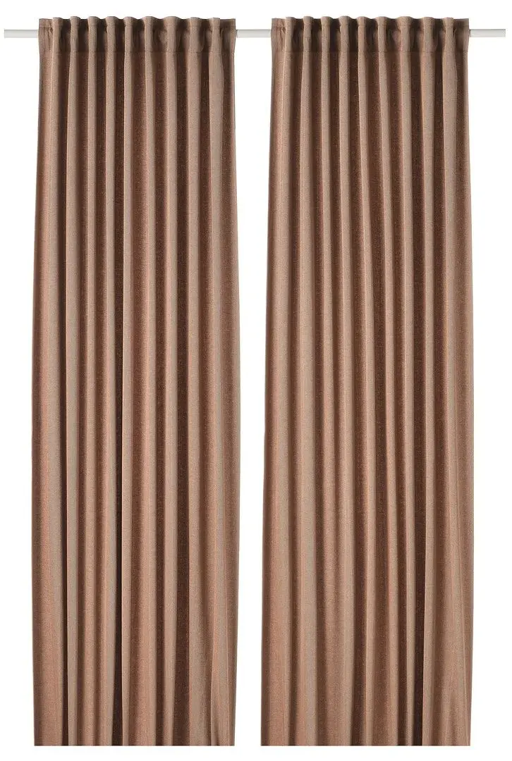 Шторы затемняющие Ikea Tibast 145x300 (Темно-красный)