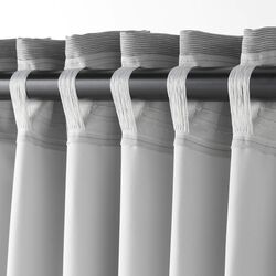 Шторы затемняющие Ikea Vilborg 145x300 (Серый) Thumb