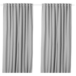 Шторы затемняющие Ikea Vilborg 145x300 (Серый)