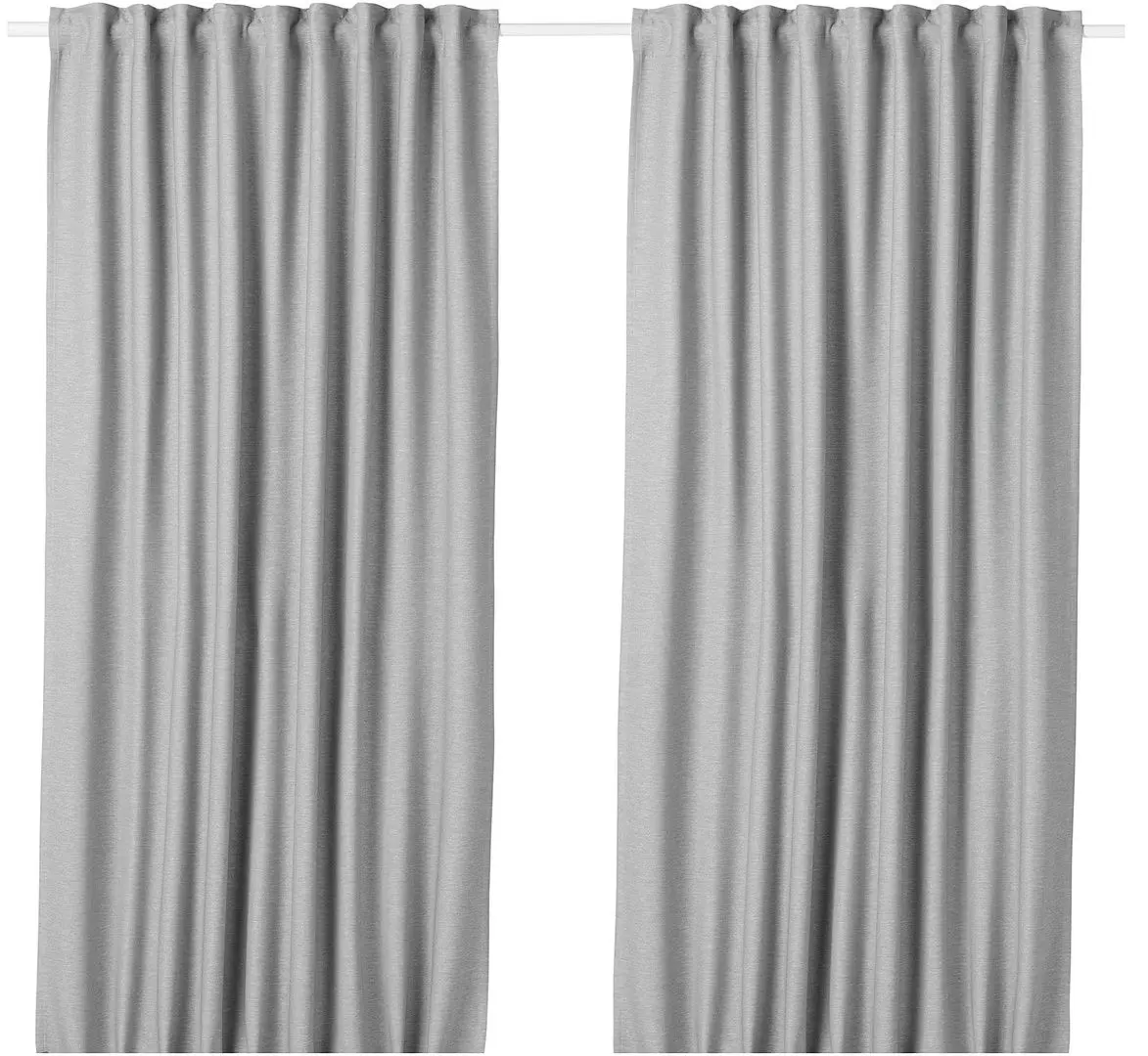 Шторы затемняющие Ikea Vilborg 145x300 (Серый)