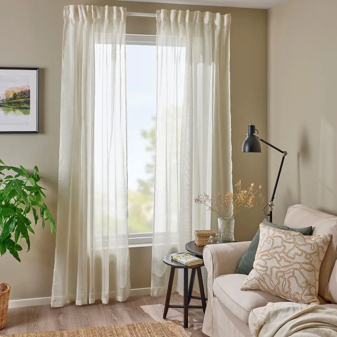 Perdele Ikea Hallebracka 145x250 (Alb)