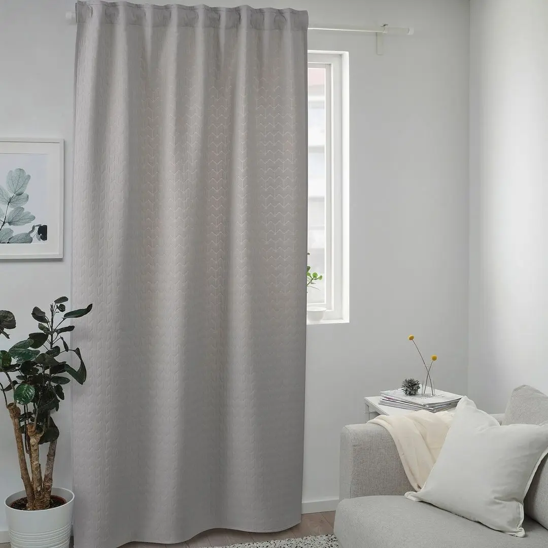 Draperie opacă Ikea Ryssbraken 140x250 (Gri deschis)