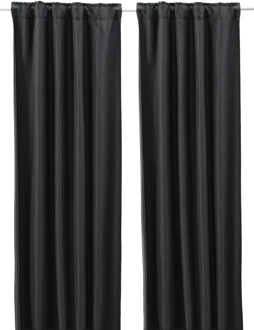 Draperii semiopace Ikea Annakajsa 145x250 (Antracit)