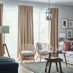 Затемняющие шторы Ikea Annakajsa 145x250 (Бежевый) Thumb