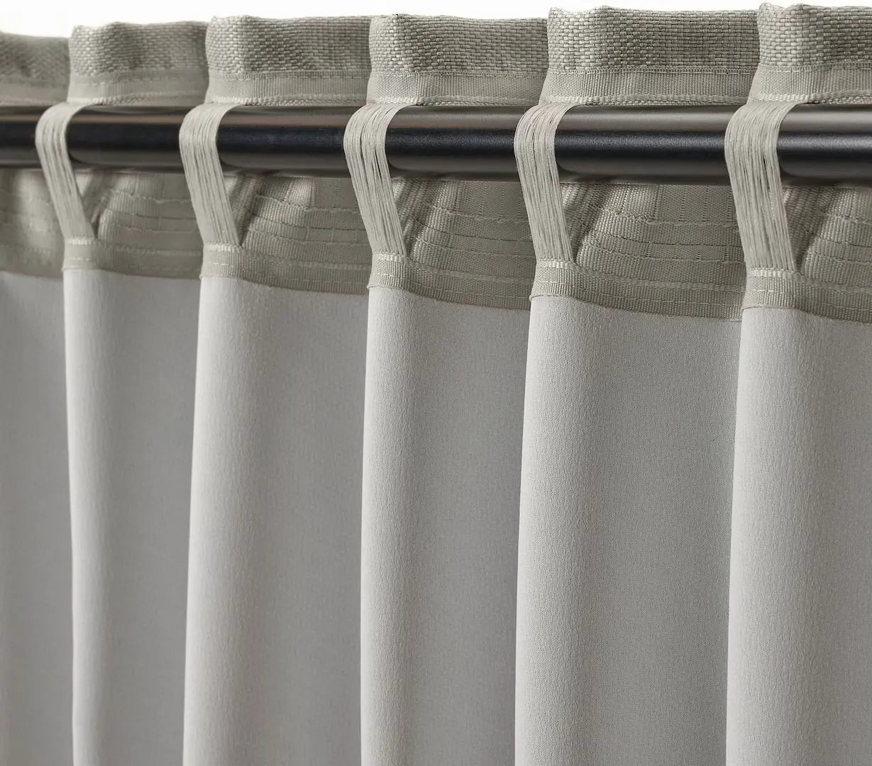 Draperii semiopace Ikea Annakajsa 145x250 (Gri deschis)