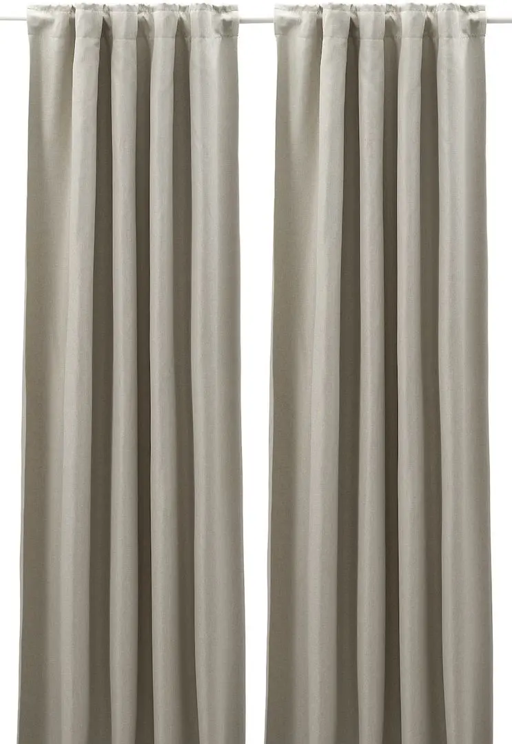 Draperii semiopace Ikea Annakajsa 145x250 (Gri deschis)