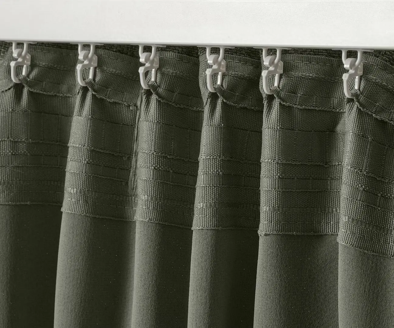 Draperii semiopace Ikea Annakajsa 145x250 (Verde inchis)