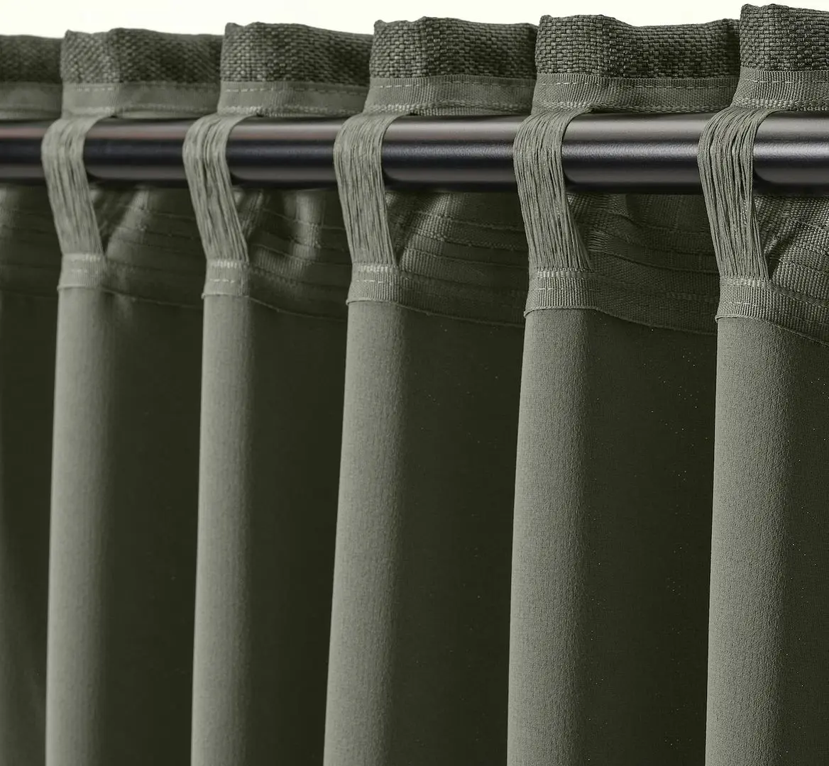 Draperii semiopace Ikea Annakajsa 145x250 (Verde inchis)