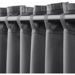 Draperii semiopace Ikea Haggveckmal 145x250 (Gri inchis) Thumb