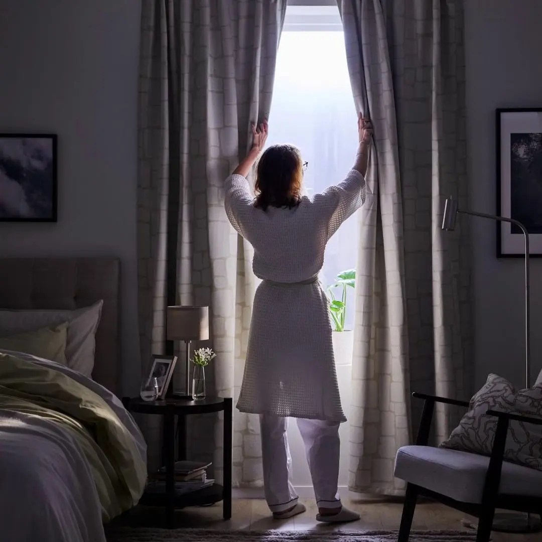 Draperii opace Ikea Lonnstavmal 145x250 (Bej)