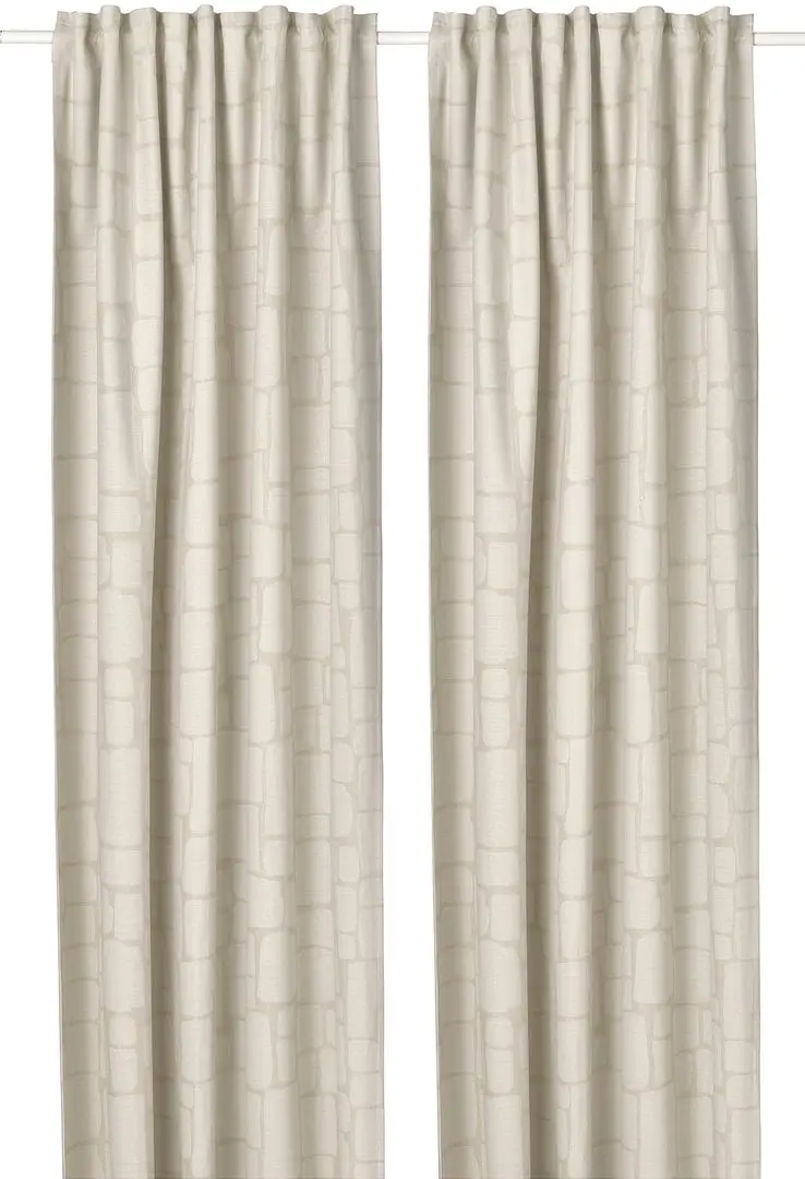 Draperii opace Ikea Lonnstavmal 145x250 (Bej)