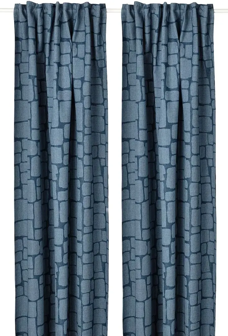 Затемняющие шторы Ikea Lonnstavmal 145x250 (Синий)
