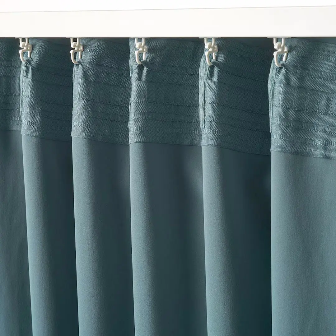 Draperii opace Ikea Majgull 145x300 (Turcoaz Gri-Inchis)