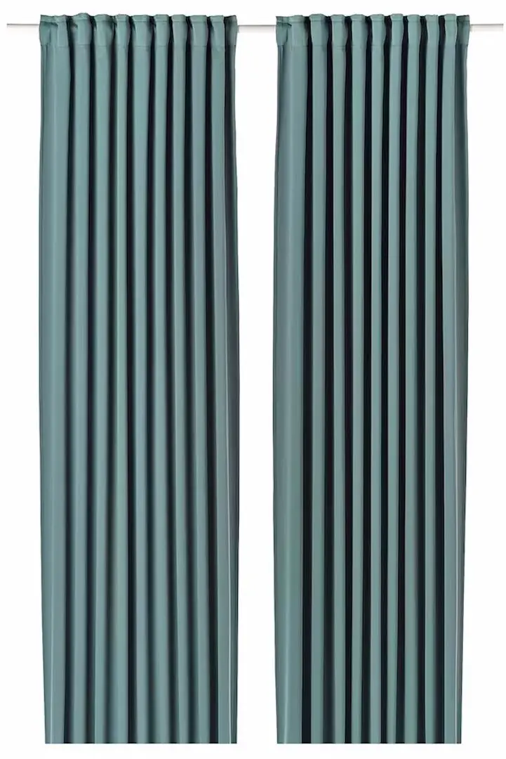 Draperii opace Ikea Majgull 145x300 (Turcoaz Gri-Inchis)