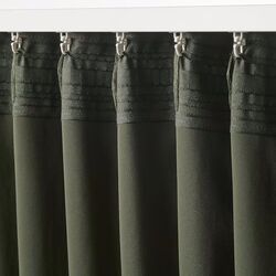 Draperii opace Ikea Majgull 145x300 (Verde Inchis) Thumb