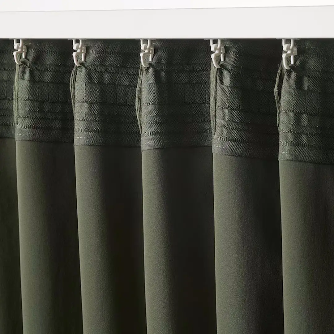 Draperii opace Ikea Majgull 145x300 (Verde Inchis)