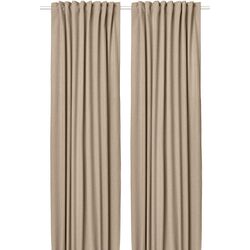 Draperii semiopace Ikea Rosenmandel 135x250 (Galben-bej)