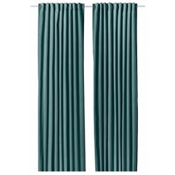 Draperii opace Ikea Sanela 140x250 (Gri Inchis-Turcoaz)