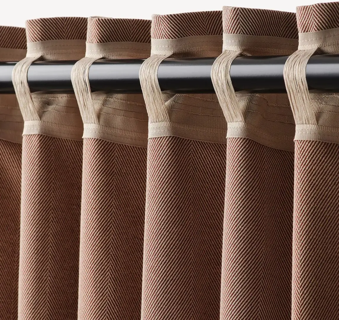 Draperii semiopace Ikea Tibast 145x250 (Rosu inchis)