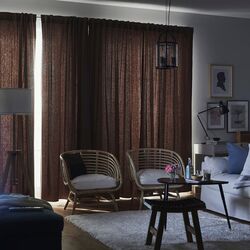 Draperii semiopace Ikea Tibast 145x250 (Rosu inchis) Thumb