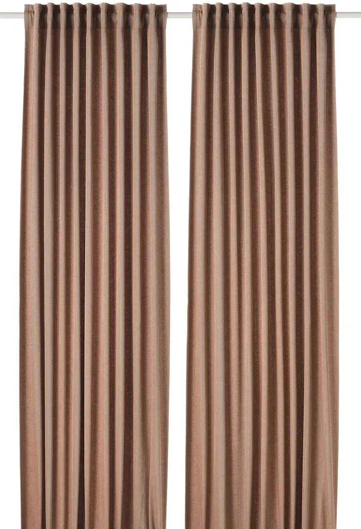 Draperii semiopace Ikea Tibast 145x250 (Rosu inchis)