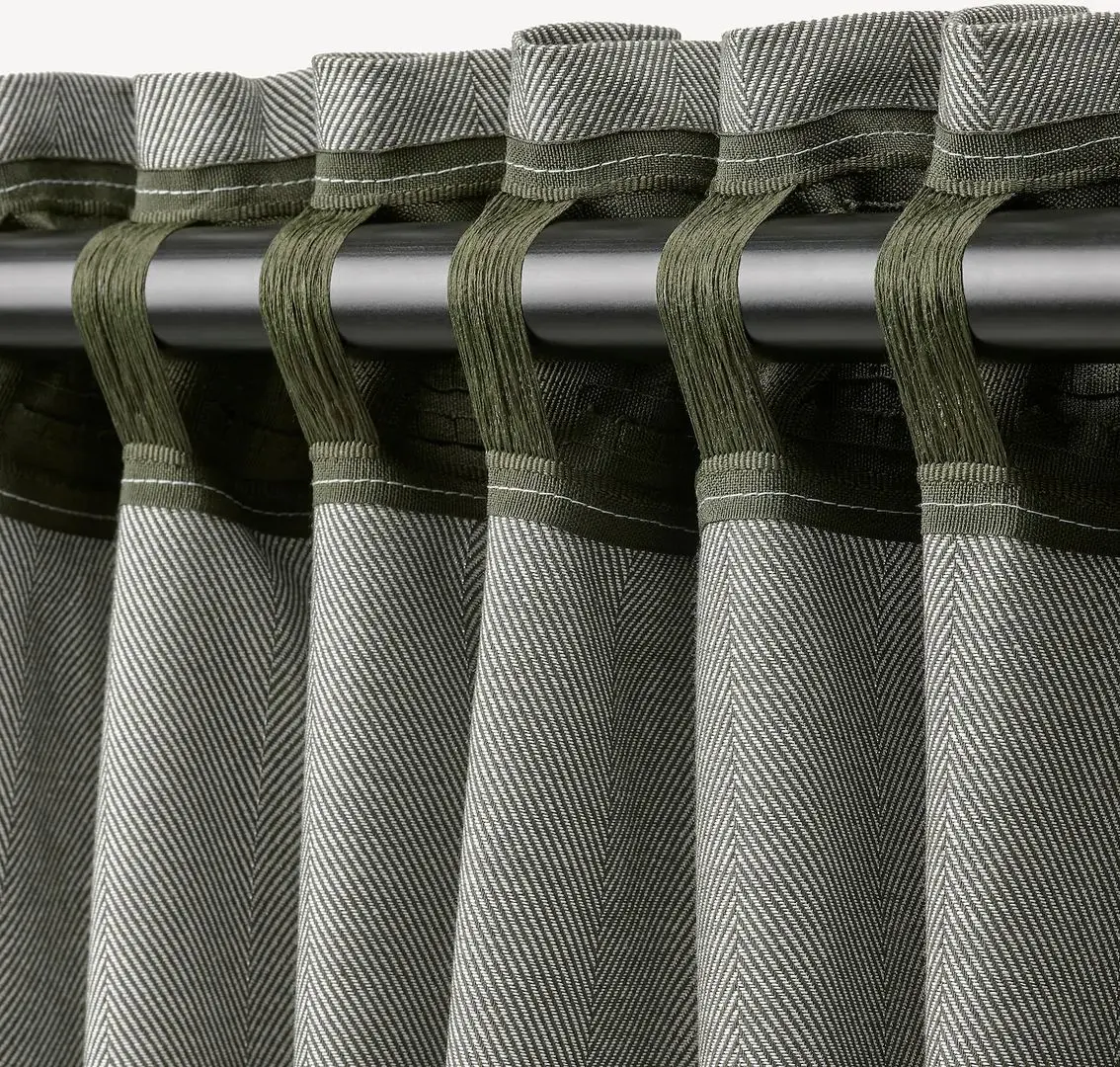 Draperii semiopace Ikea Tibast 145x250 (Verde inchis)